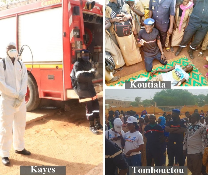 Kayes, Tombouctou et Koutiala : échanges sur les activités de la protection civile