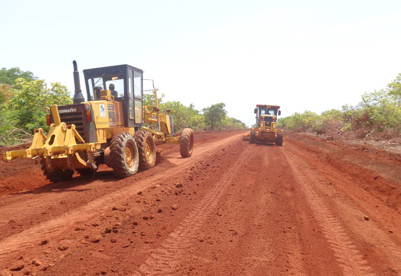 Yorosso : reprise des travaux de réhabilitation de la route  Boura-Yorosso