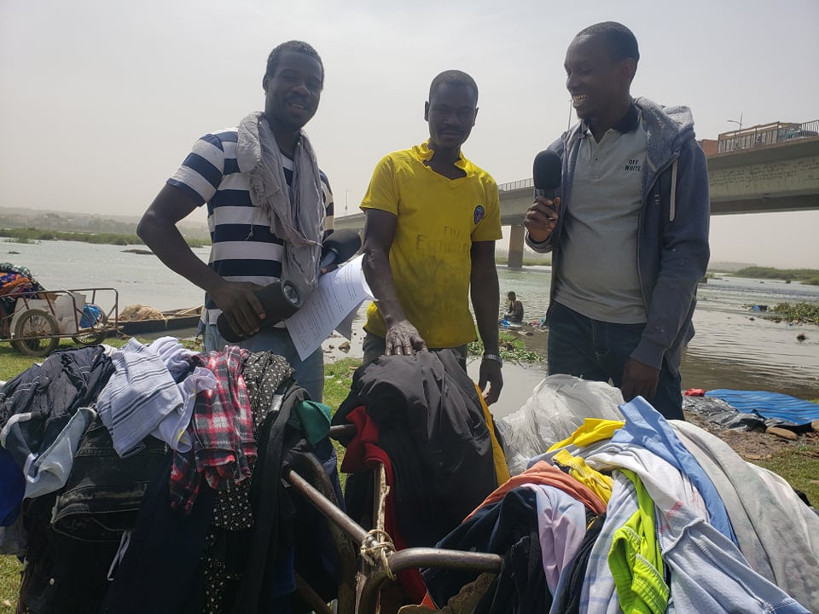 Les jeunes lavandiers  »grâce à notre métier nous assurons les besoins de nos familles »
