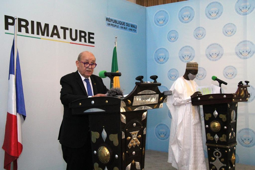 Jean-Yves Le Drian au Mali : plus de 92 milliards FCFA de conventions signées